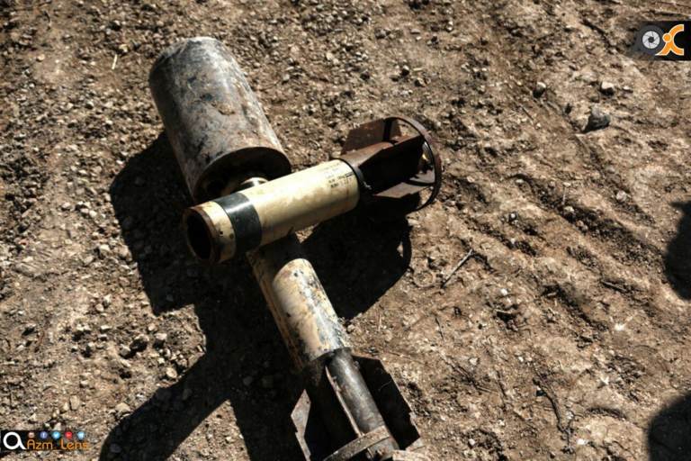 A weapon said to have been used by the Assad regime in a chlorine attack