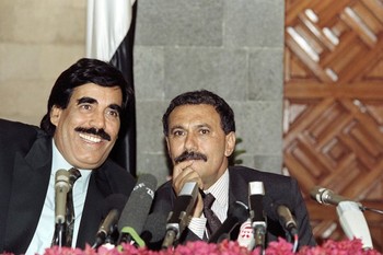 The two Alis: Al-Baid (left) and Saleh before they fell out