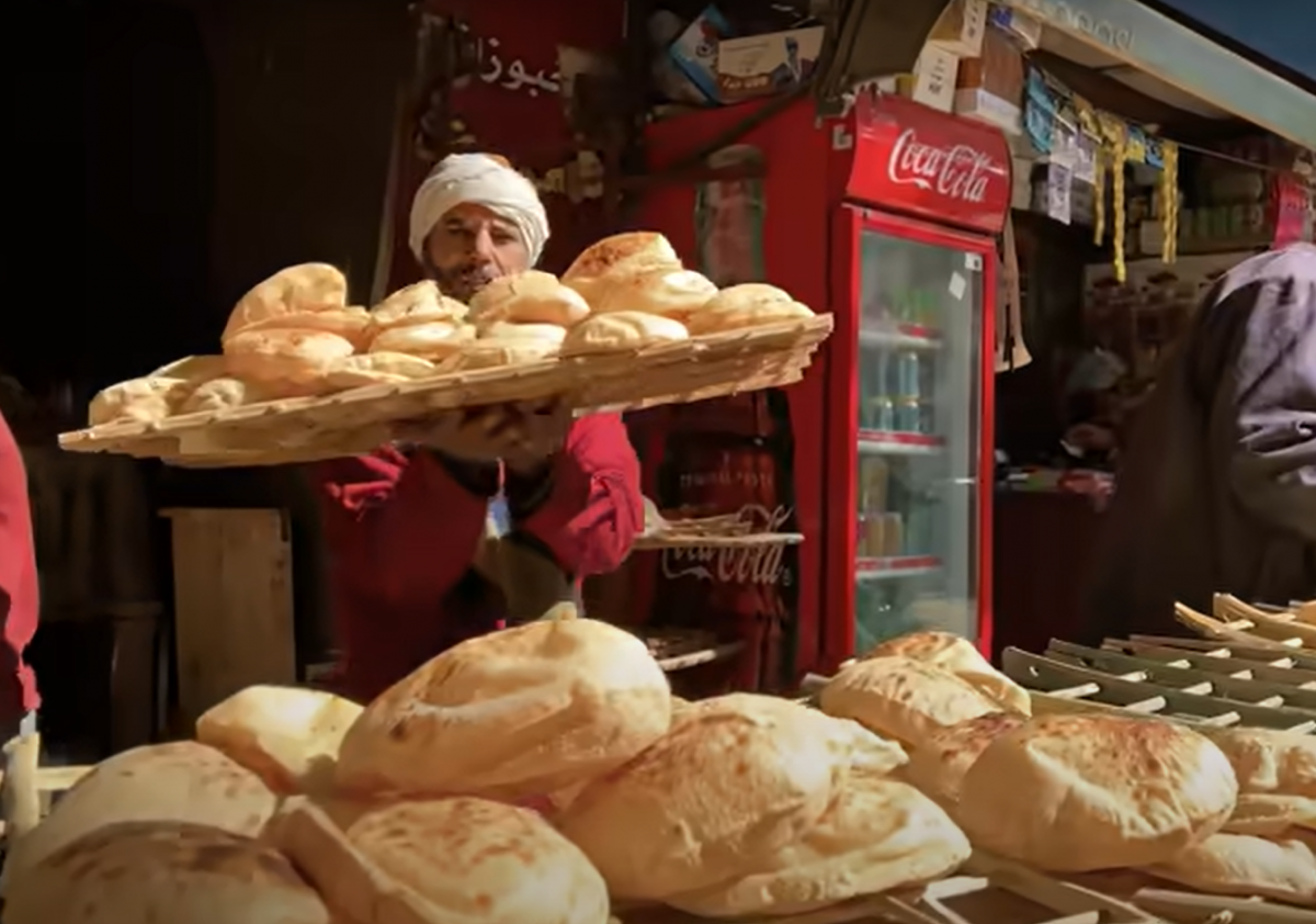 Egyptian police objected to filming at this street bakery in Cairo