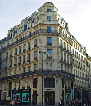 The Haussmann building in Paris