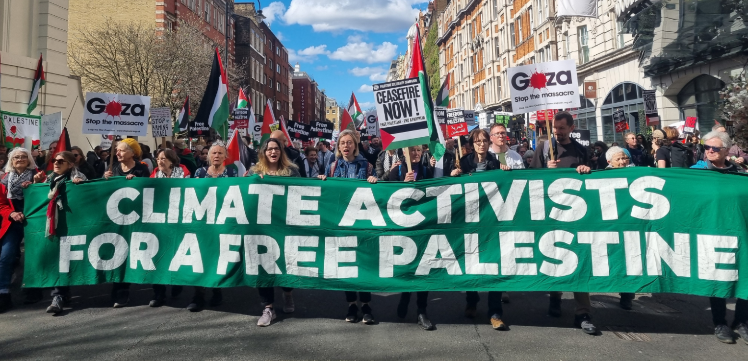 climate palestine march