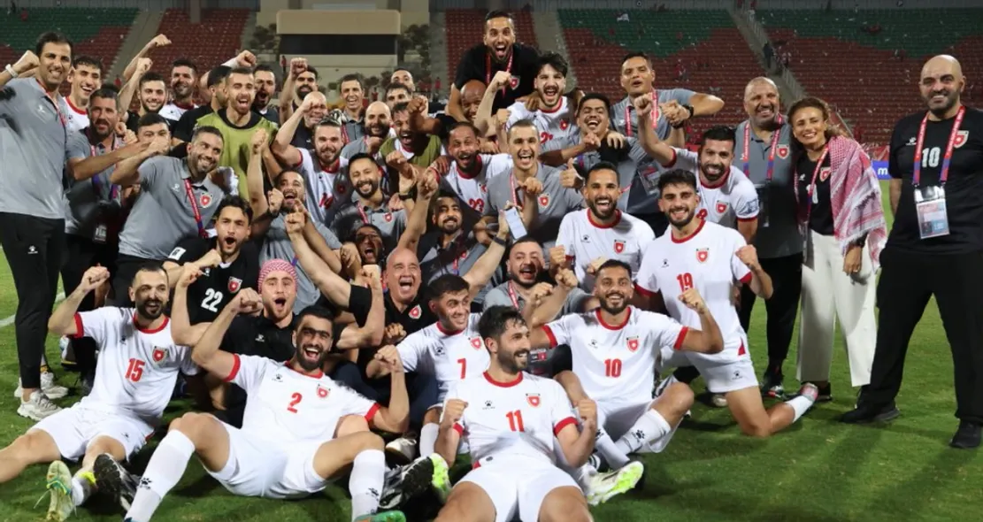 Celebrations when Jordan qualified for the World Cup — for the first time