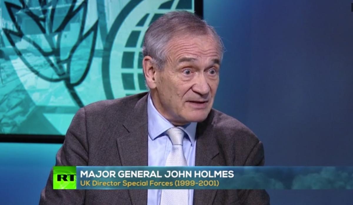 Maj Gen John Holmes: impressed that whistleblower was a "native English speaker" 