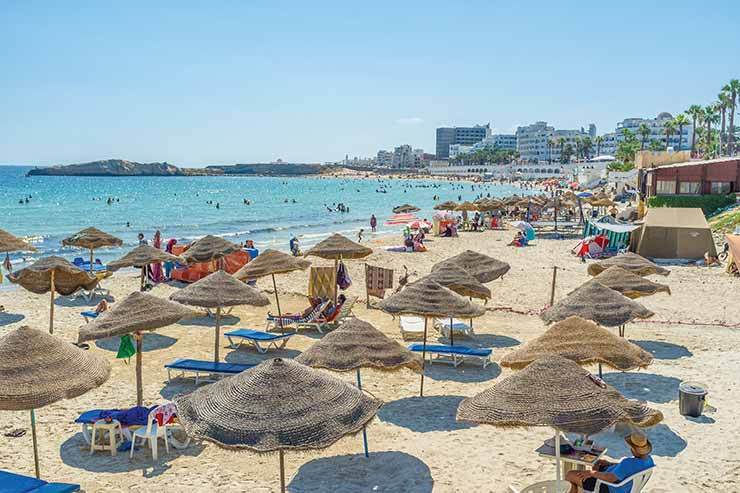 Tunisia: the beach at Monastir before coronavirus drove the tourists away