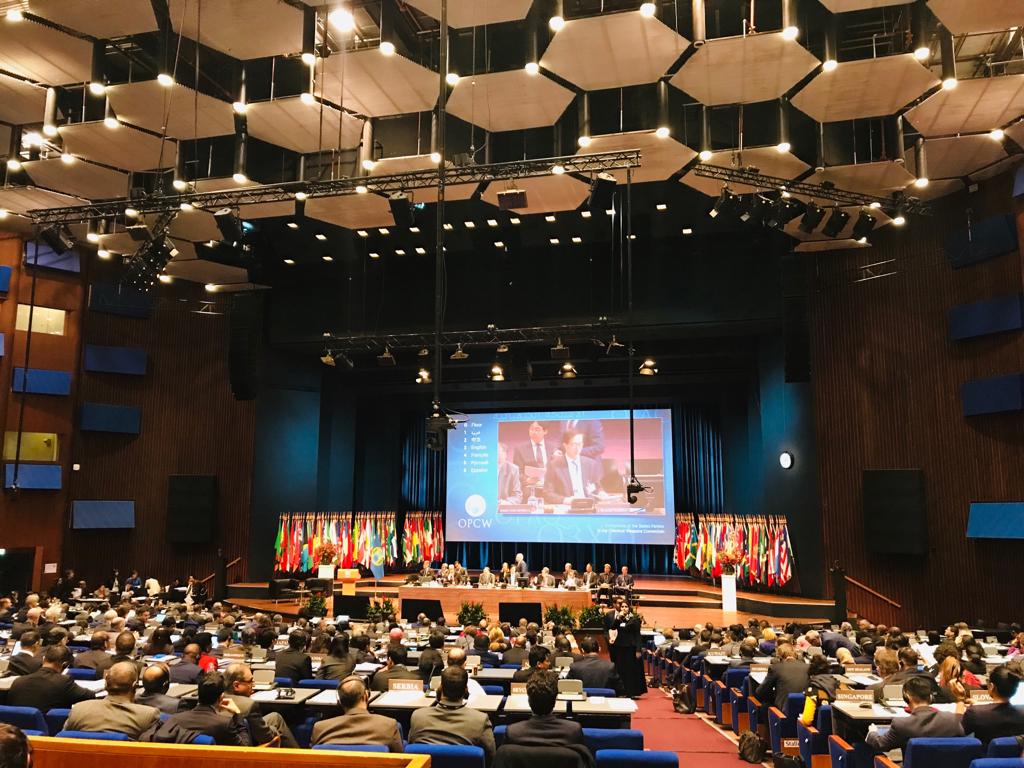 The conference in session at The Hague