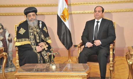 Side by side: Tawadros and Sisi. Photo: Coptic Orthodox Church